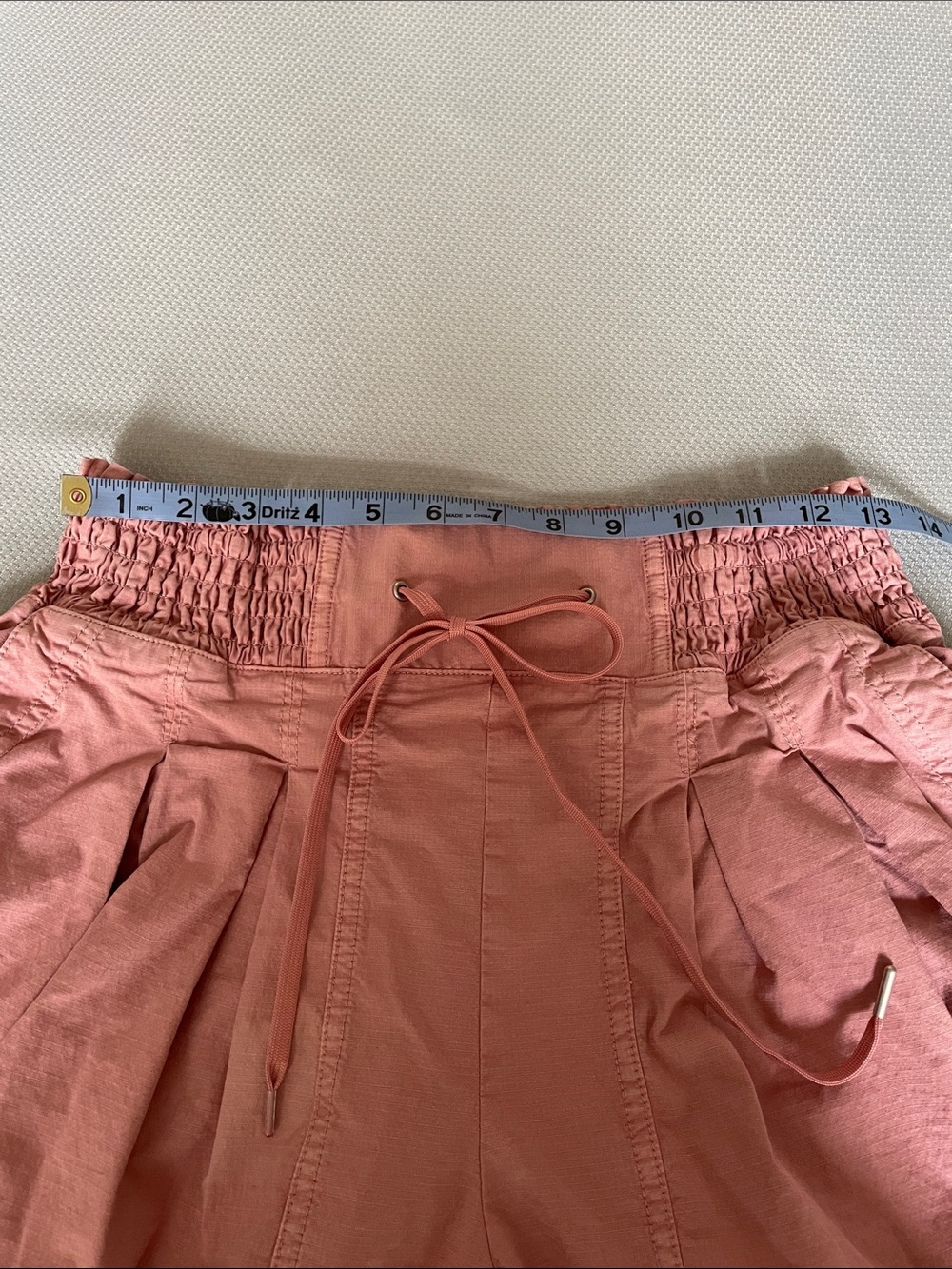 Anthropologie Dusty Rose Smocked Waist Wide Leg Parachute Pants Size Small - Picture 6 of 11